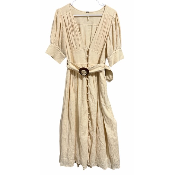 Free People Dresses & Skirts - Free People Heart This Midi Dress Ivory Women's Size Medium